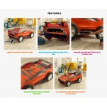 Masuta de joaca in forma de Masina - Speed N Play Kidkraft- Masa din lemn cu piste trasee auto si spatiu de stocare